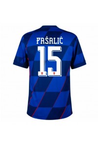 Fotbalové Dres Chorvatsko Mario Pasalic #15 Venkovní Oblečení ME 2024 Krátký Rukáv